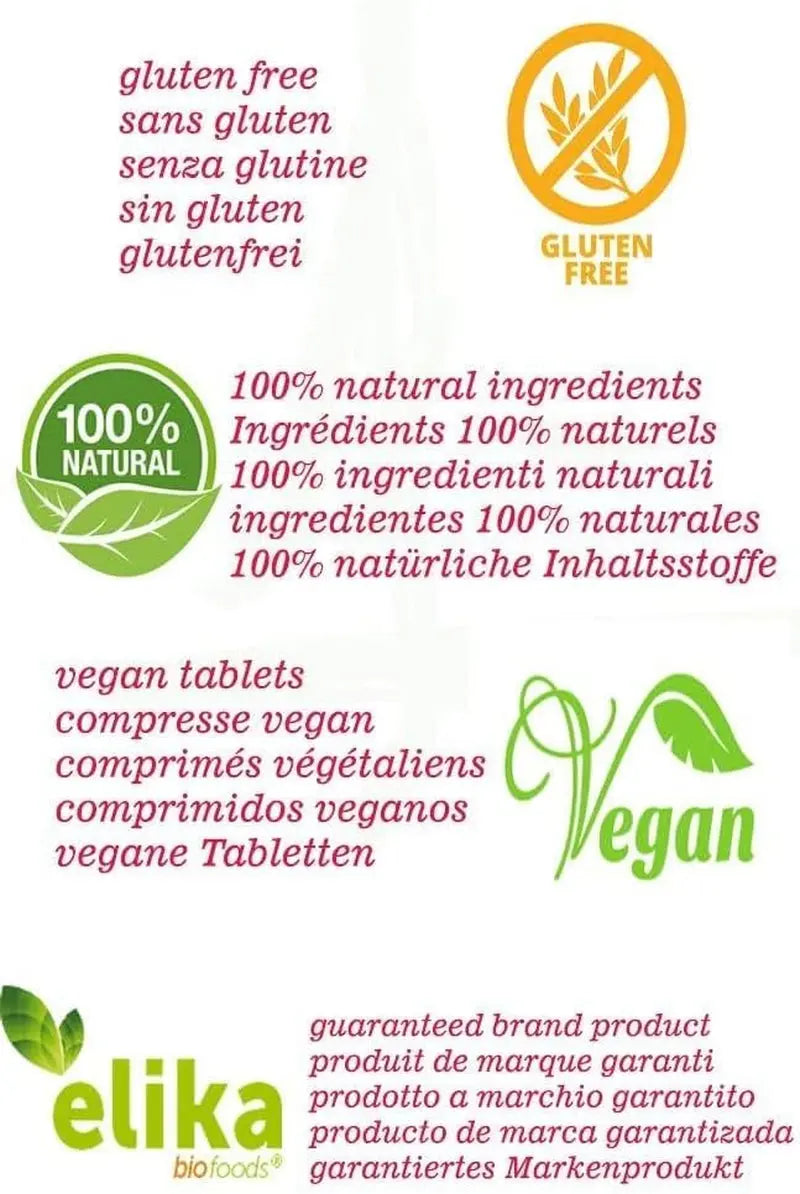 Moringa Oleifera Elikafoods® BIO. 240 Comprimés 500 Mg. Super Aliment Naturel: Vitamines, Protéines, Minéraux, Antioxydants. Energisant Naturel. Végétalien, Sans Gluten Et Sans Additifs.