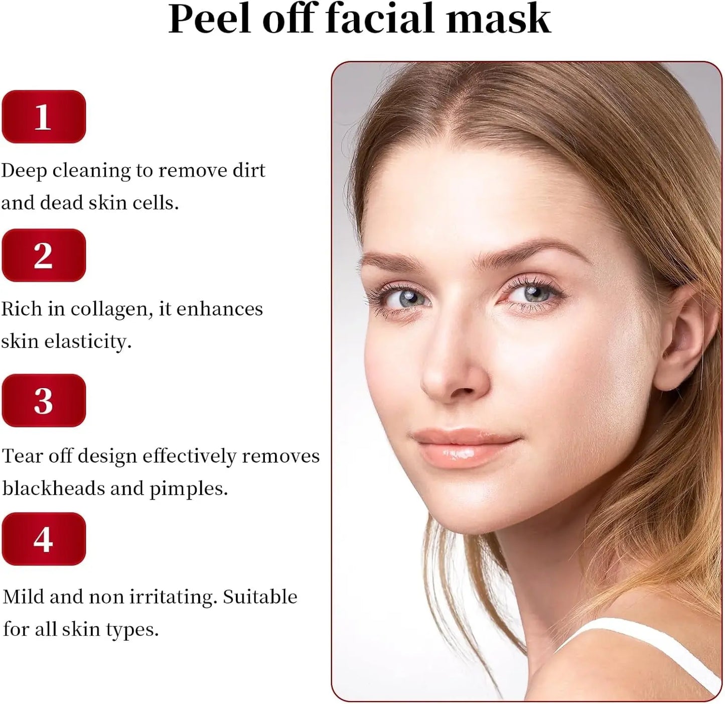 Masque Collagene Visage, Masque Coréen Bio Collagene, Masque Bio Collagene Visage Coréen, Real Collagen Fit, Collagen Wrapping Mask, Peel off Facial Mask for Elasticity