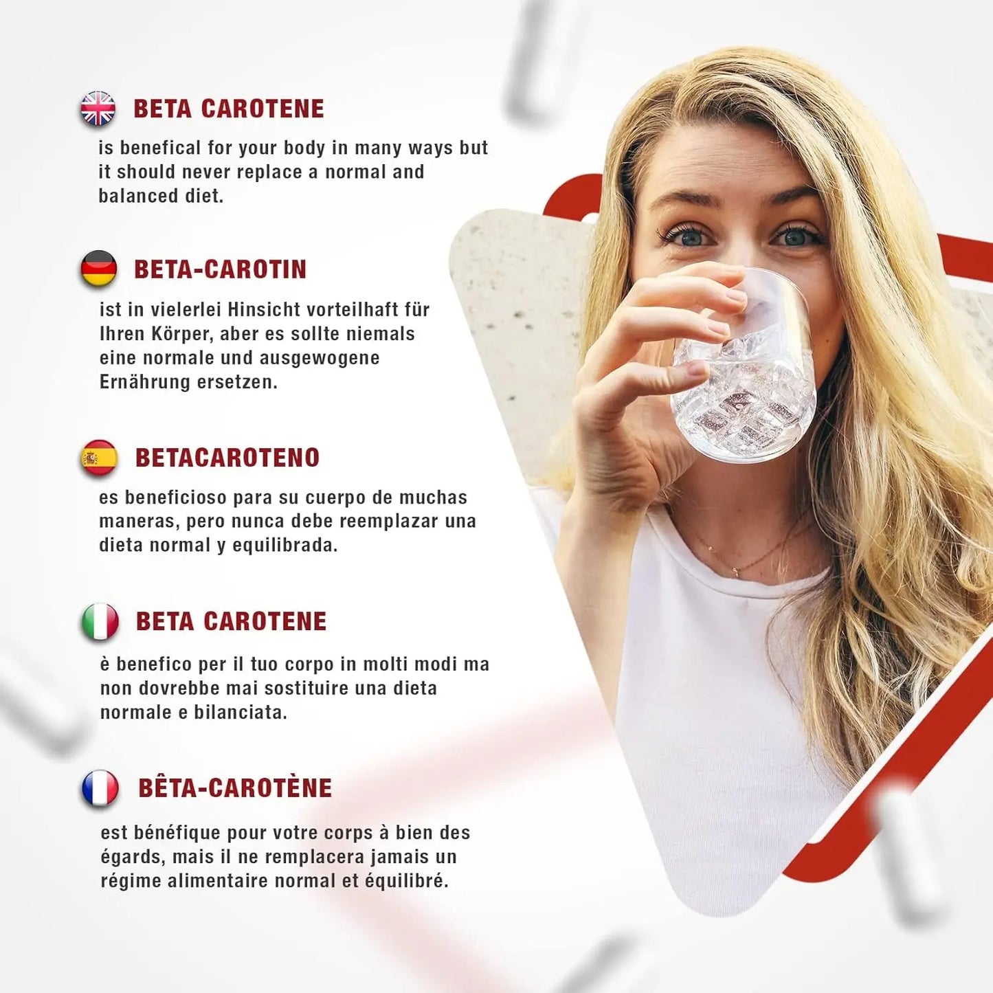 Vitamine a Beta Carotene Capsule 11 500 IU - 150 Capsules (5 Mois) À Désintégration Rapide, Chacune Avec 6,9Mg Complement Alimentaire Bêta Carotène Pur En Poudre (Betacarotene Supplement)