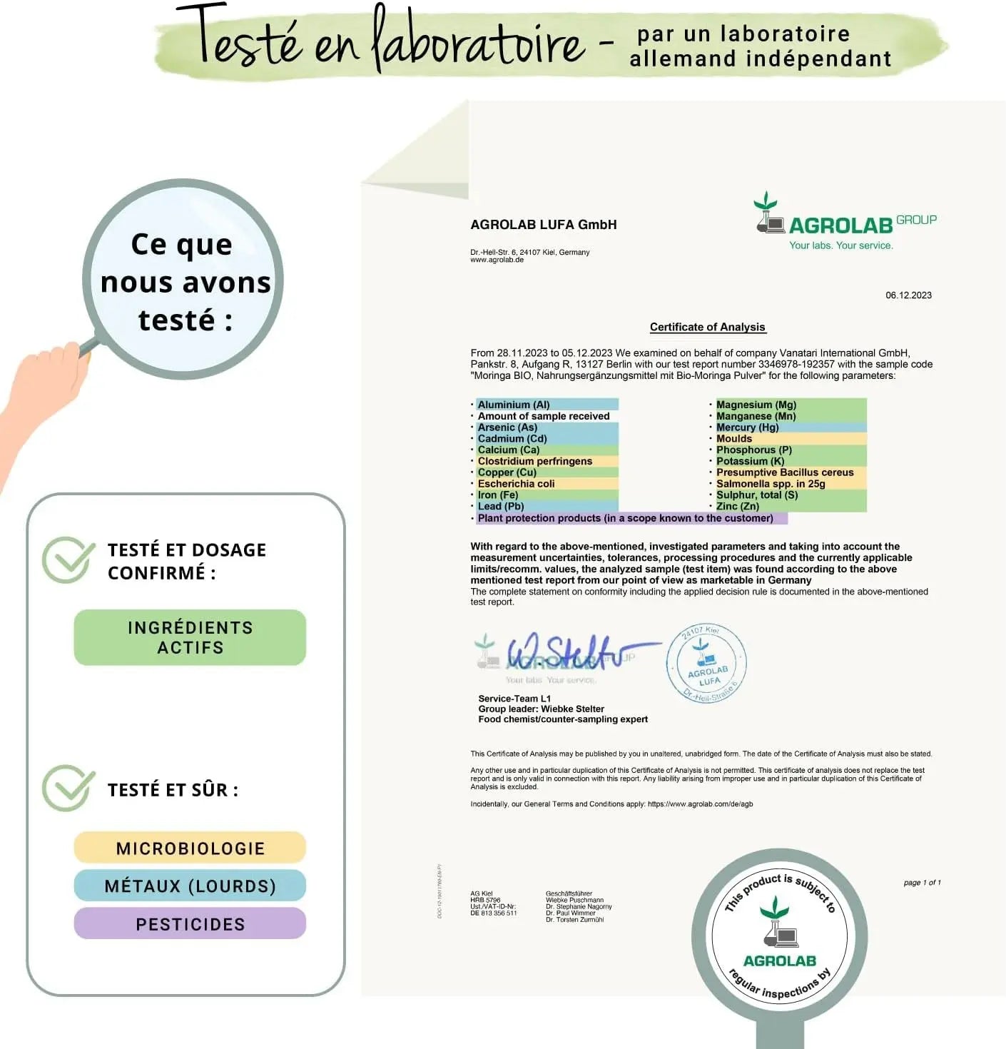 Moringa BIO 1800 Mg | 270 Gélules Vegan | SUPERFOOD : Multivitamines Et Minéraux Naturels | Antioxydant + Energie | SANS ADDITIFS | ®