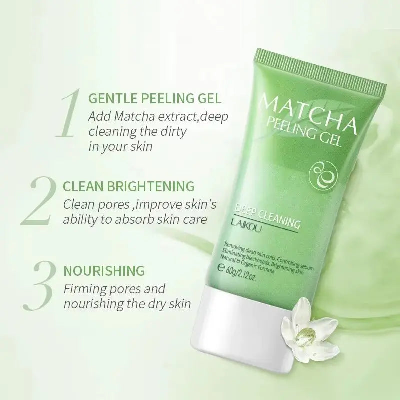 Matcha Exfoliating Exfoliate Peeling Gel Facial Scrub Moisturise Nourishing Repair Scrubs Face Cream Skin Care