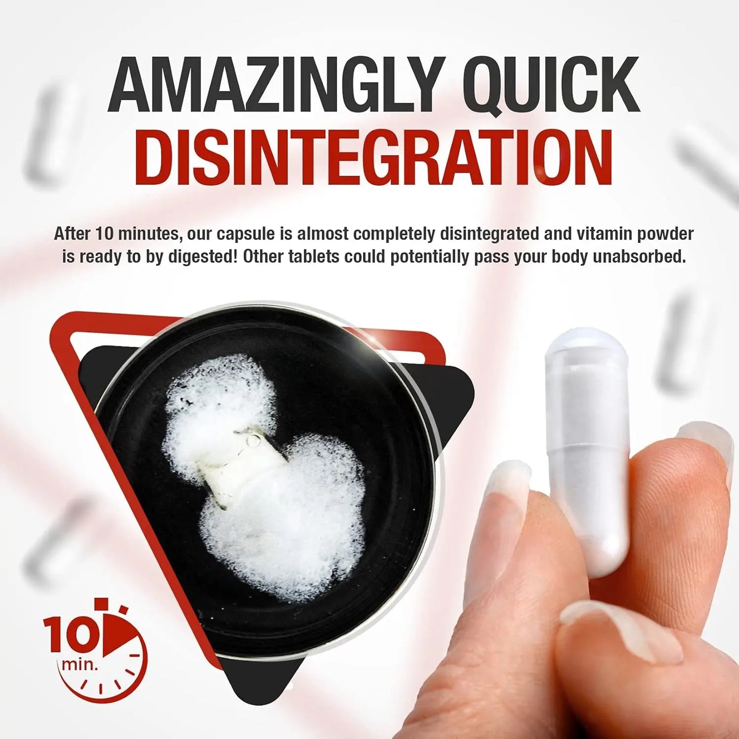 Vitamine a Beta Carotene Capsule 11 500 IU - 150 Capsules (5 Mois) À Désintégration Rapide, Chacune Avec 6,9Mg Complement Alimentaire Bêta Carotène Pur En Poudre (Betacarotene Supplement)