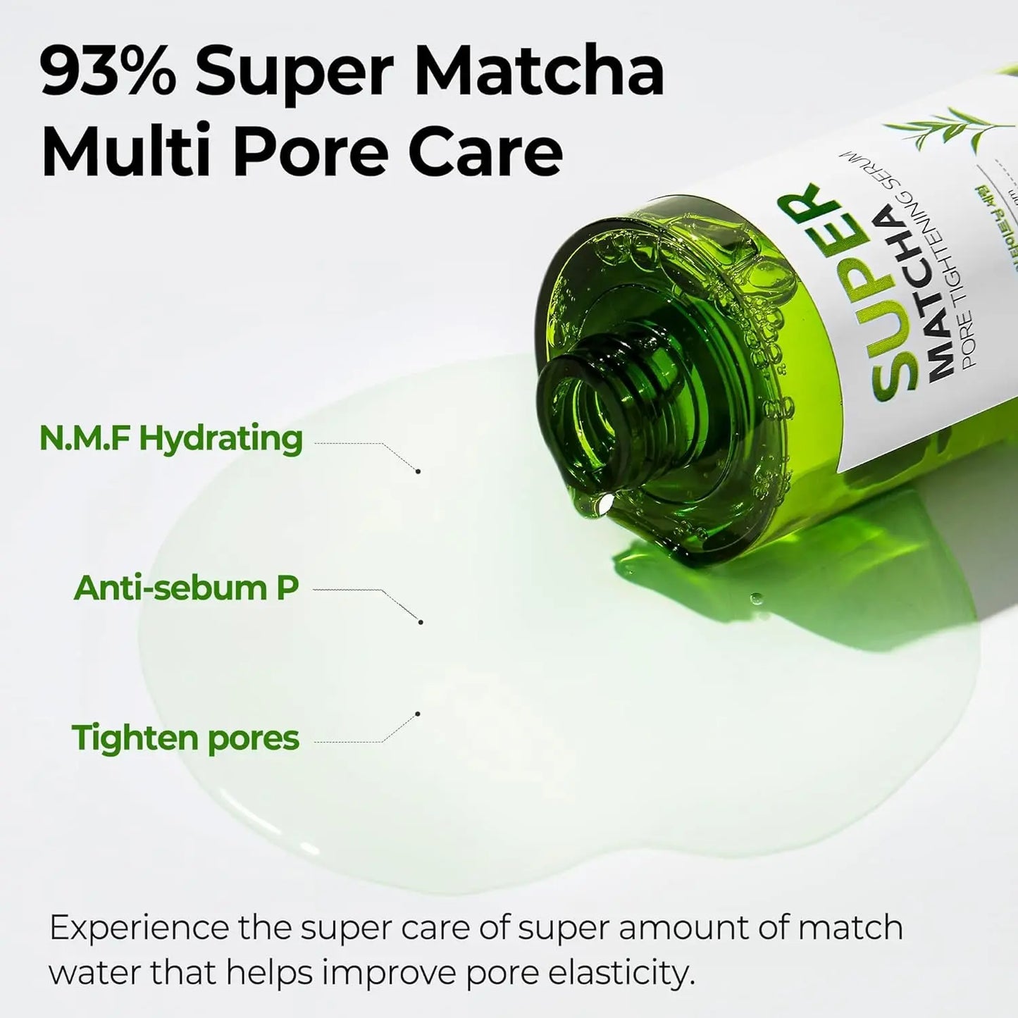 Sérum Raffermissant Les Pores Super Matcha - 1,69 Oz, 50 Ml - Fabriqué À Partir D'Eau De Match Pour Peaux Sensibles - Effet Hydratant Et Purifiant Pour La Peau