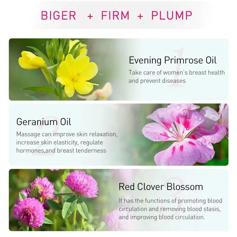 Body Care Natural Plants Essential Oil Growth Lifting Firming Oils Skincare Skin Sexy Body Massage Serum Products